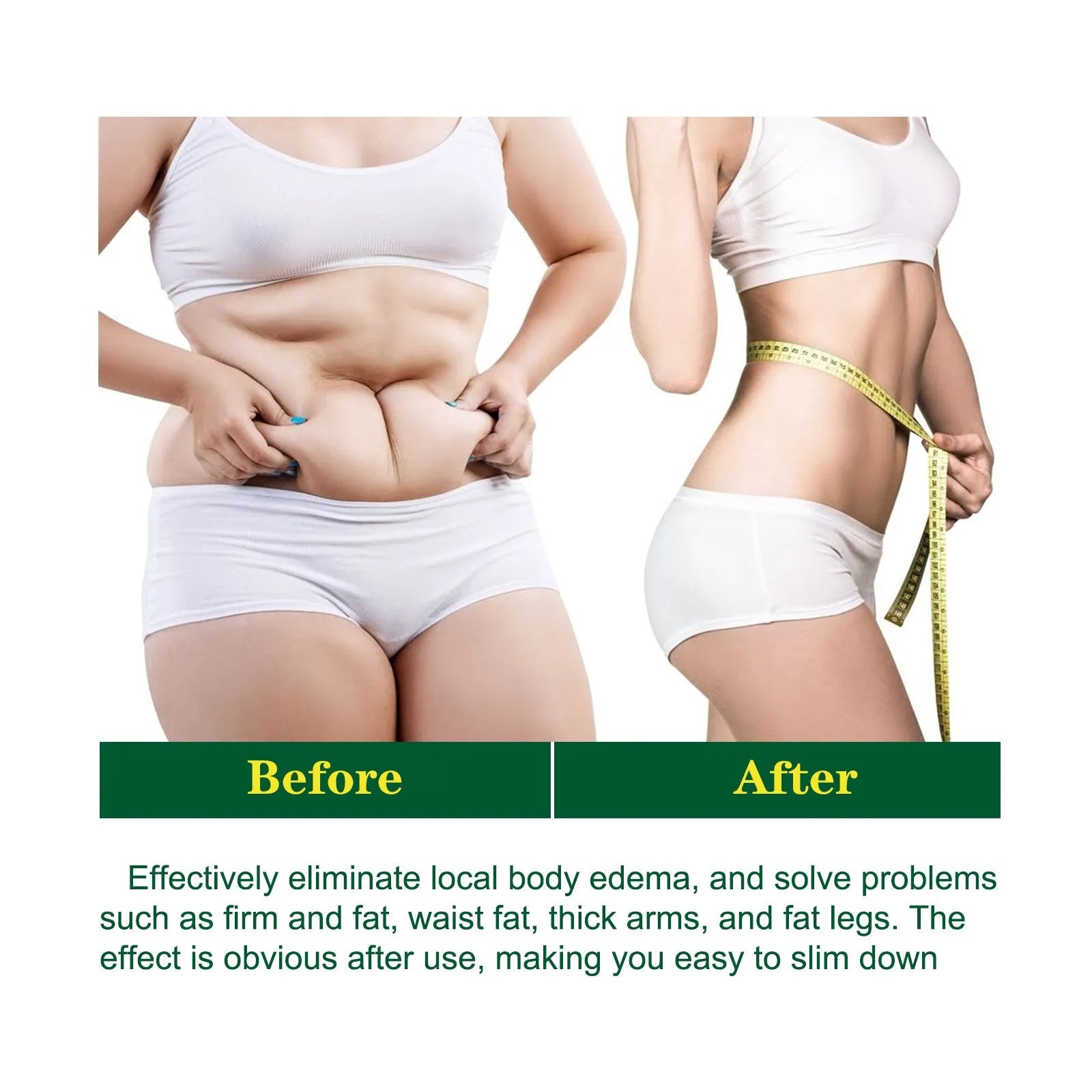30ml bottle of ginger body shaping oil for firming and slimming care with essential oil blend