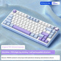Wireless mechanical keyboard with RGB lighting and hot-swappable switches in various colour options