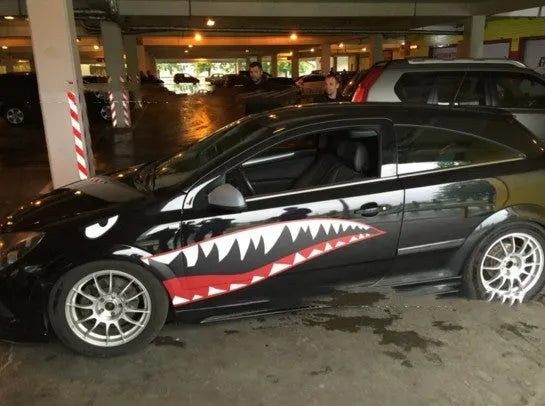 Shark series PVC body sticker decal for cars, shown in large format