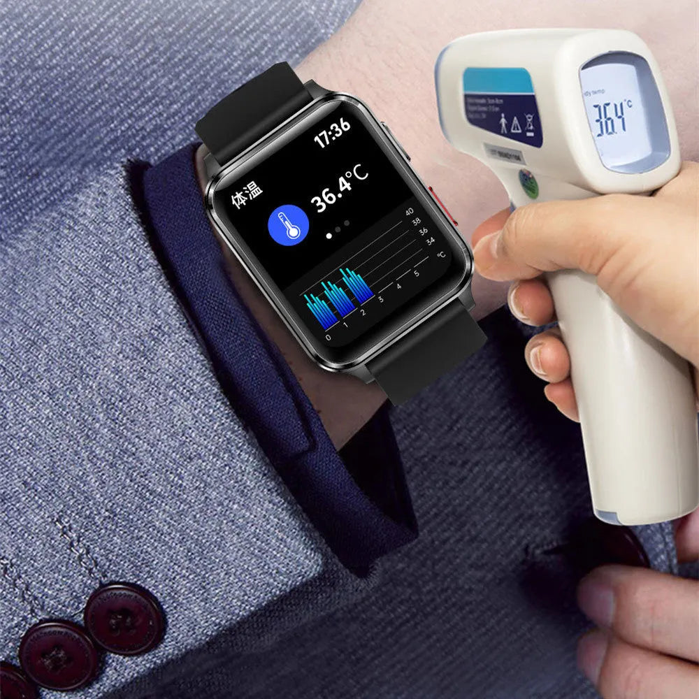 Air Type multi-sport watch with 1.70-inch screen showing health metrics on display