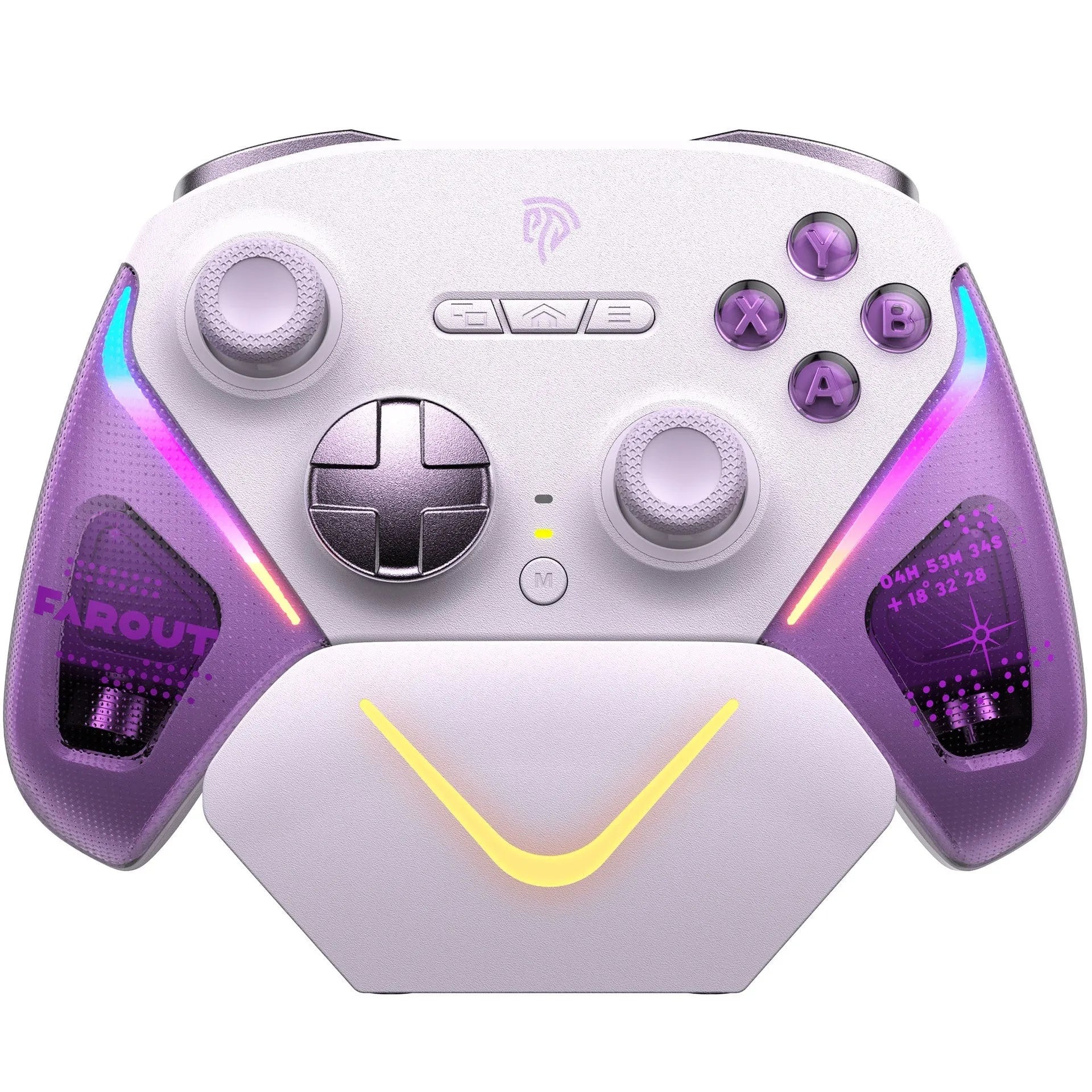 Rocker Smart Startstop game controller charging dock in black, green, or purple colours