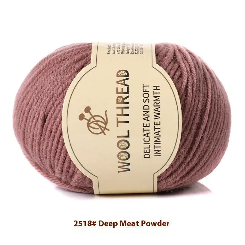 Hand knitting wool yarn roll for baby clothes with 10 needle specification in various colours