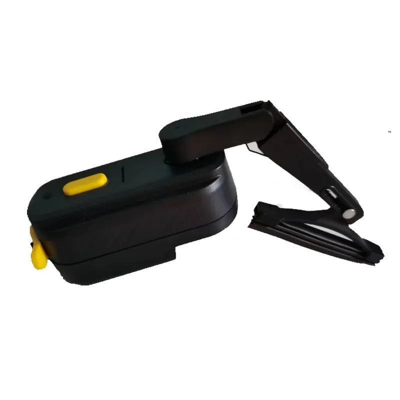 Black plastic motorcycle helmet wiper unit with a 65mm blade for visor clearing.