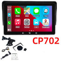 7 inch wireless CarPlay car display with cigarette lighter interface and suction cup mount