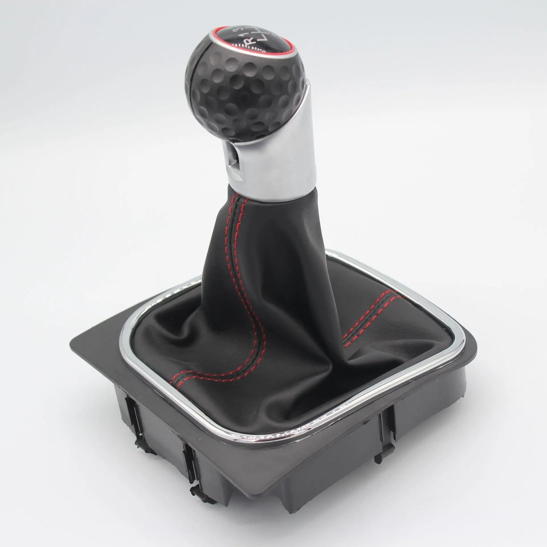 Leather gear shift lever handball and dust boot for Volkswagen Golf models.