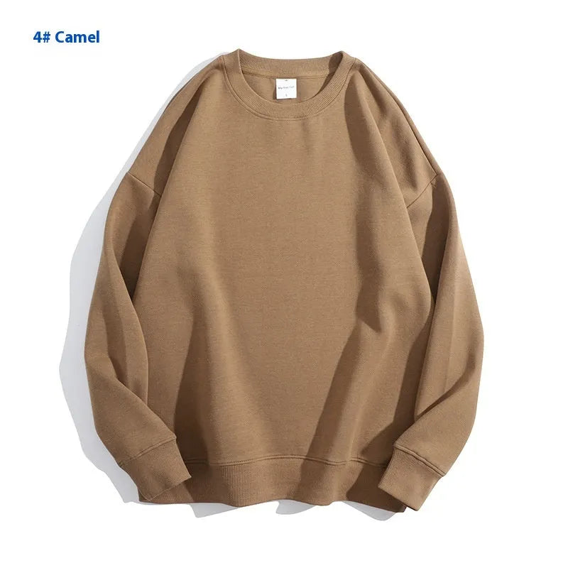 Cotton off shoulder sweater in loose pullover style with long sleeves