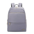 Large capacity black Oxford cloth women's backpack with multiple compartments.