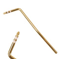 Direct plug-in metal guitar tremolo bar in black, gold, silver, and blue colour options.