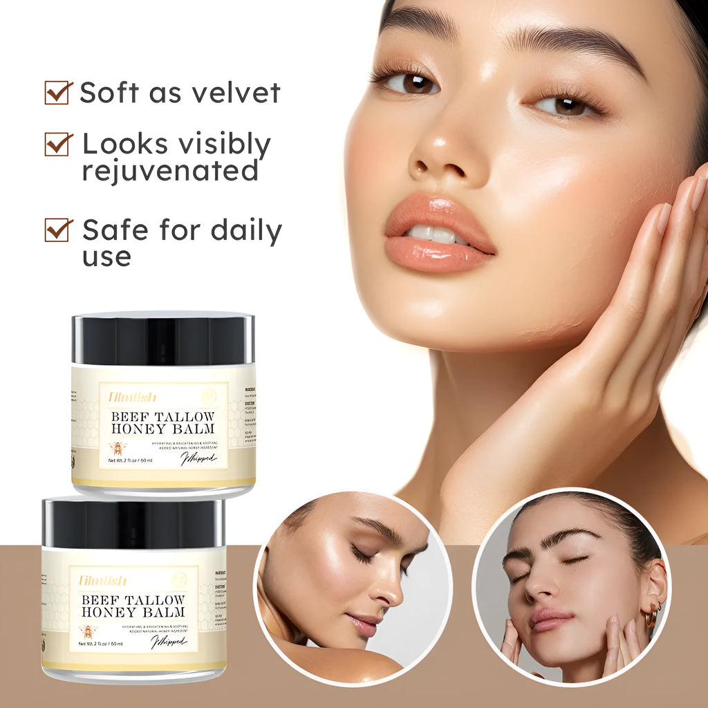 60ml honey moisturising body cream in white container with Rejuvenation Refreshing Nourishing Skin Care branding