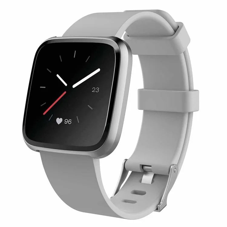 Fitbit Versa Lite replacement watch strap in multiple colours showing large and small size options.