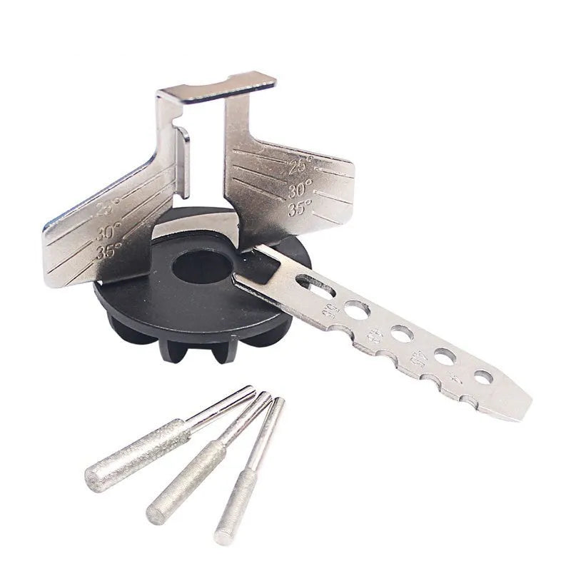 Silver metal electric chain grinding machine with 20mm blade for chainsaw sharpening