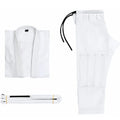 Brazilian Jiu Jitsu cotton blend training clothing set showing top and trousers in multiple colour options