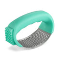 304 stainless steel garlic press in black, blue, green or pink colour options