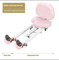 Steel pipe horse leg opener stretching equipment in pink colour with foam padding