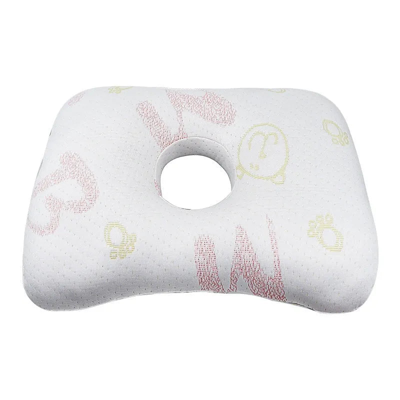 Beauty salon single hole ear pillow for adult facial treatments in 39x28x6cm size with detachable pillowcase