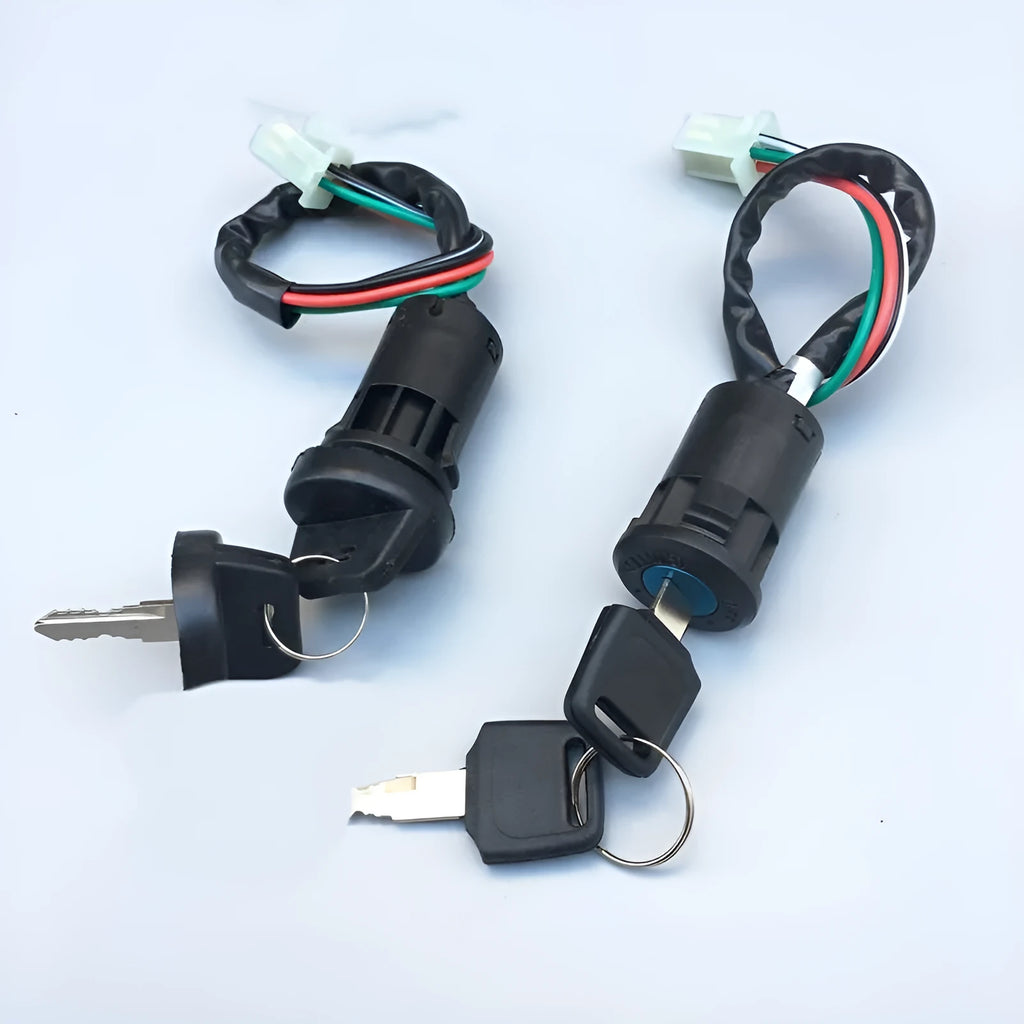 Waterproof plastic electric door lock for car accessories with multiple electrical configuration options