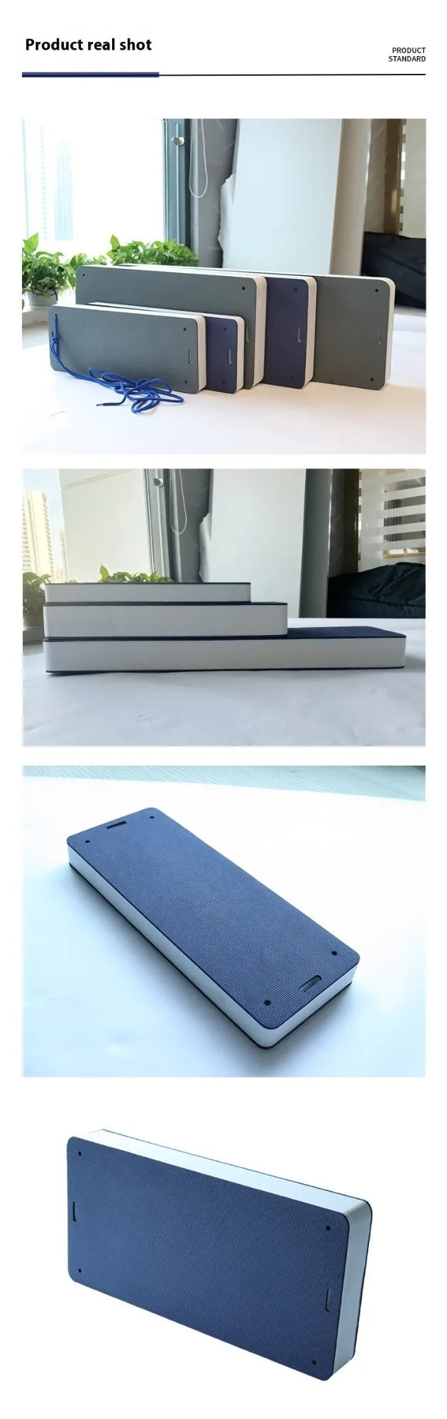 Blue EVA boat fender showing rectangular shape and textured surface for marine docking protection