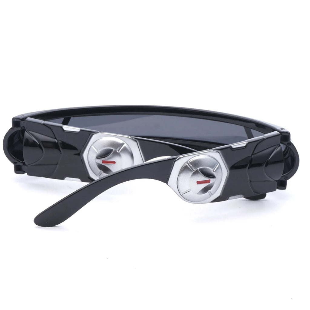 Polarised sports sunglasses with PC frame in three colour options: blue mercury, grey sheet, and red mercury