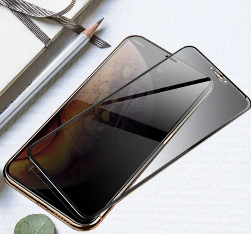 Samsung Galaxy tempered glass screen protector showing full-screen edge-to-edge coverage