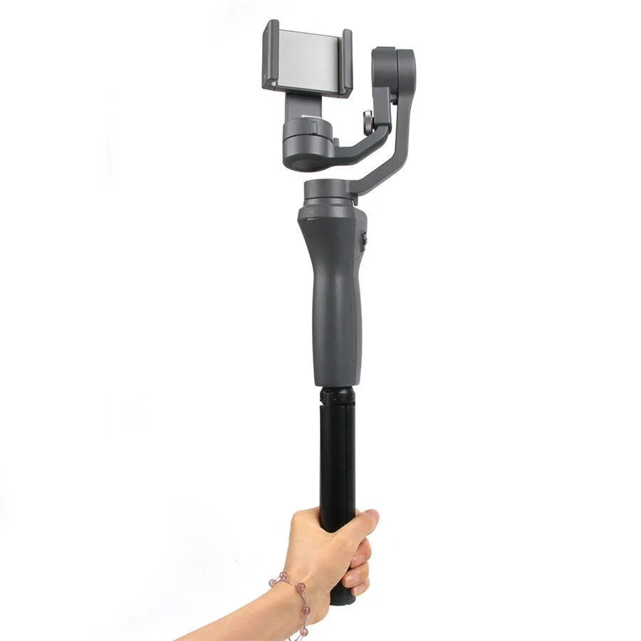 Black aluminium mobile phone tripod with PTZ head for iPhone compatibility