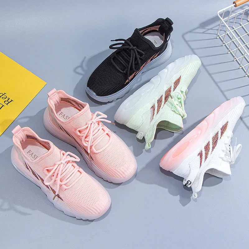 Women's sports casual shoes with cowhide upper and high-top design above 11 cm