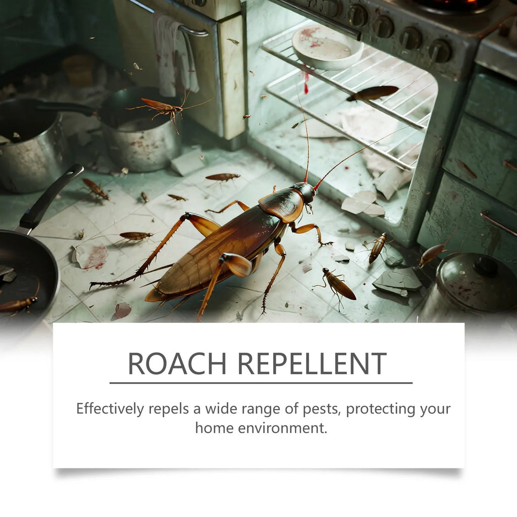 Cockroach killer bait station stickers and glue traps set for indoor household pest control