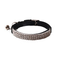 Elastic buckle cat collar in six colours with soft flocking material