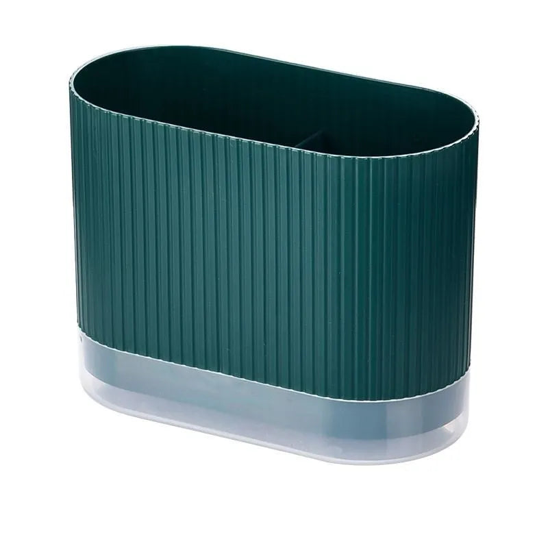 Cross-border drain chopsticks tube wall hanging holder in beige, dark green or orange