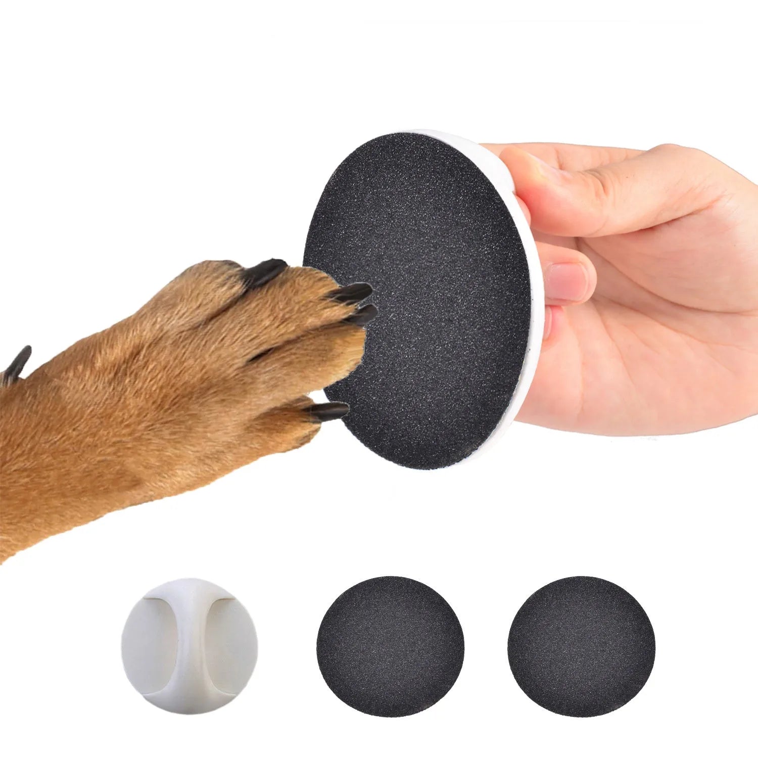 Upgraded dog nail file scratch board with ergonomic handle in choice of colours