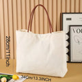 Natural cotton canvas tote bag with double handles in a neutral colour