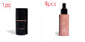 Matte sun tanning black liquid set with 50ml drops bottle and 75ml flash cream bottle.