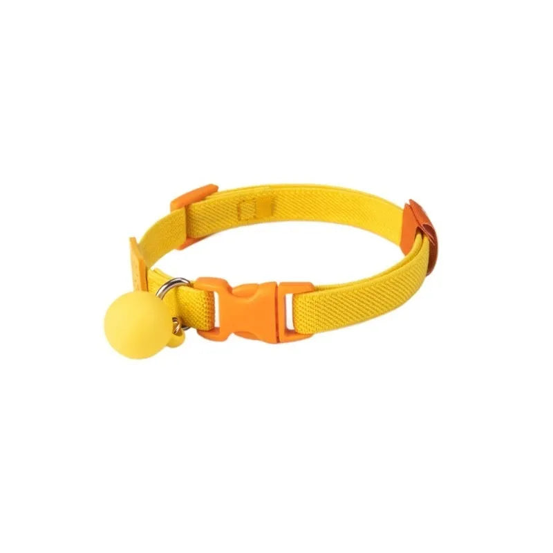 High elasticity polyester pet collar for small dogs in multiple colour options showing monochrome pattern