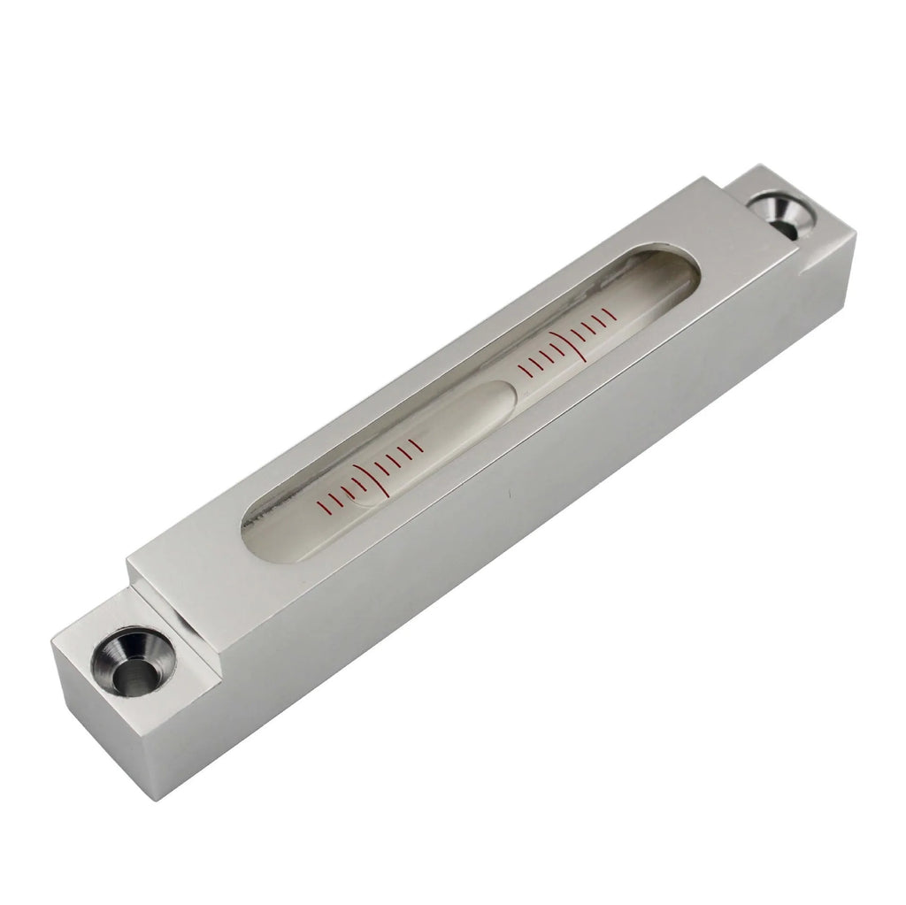 132mm long metal mini spirit level with glass vial for precision measurement