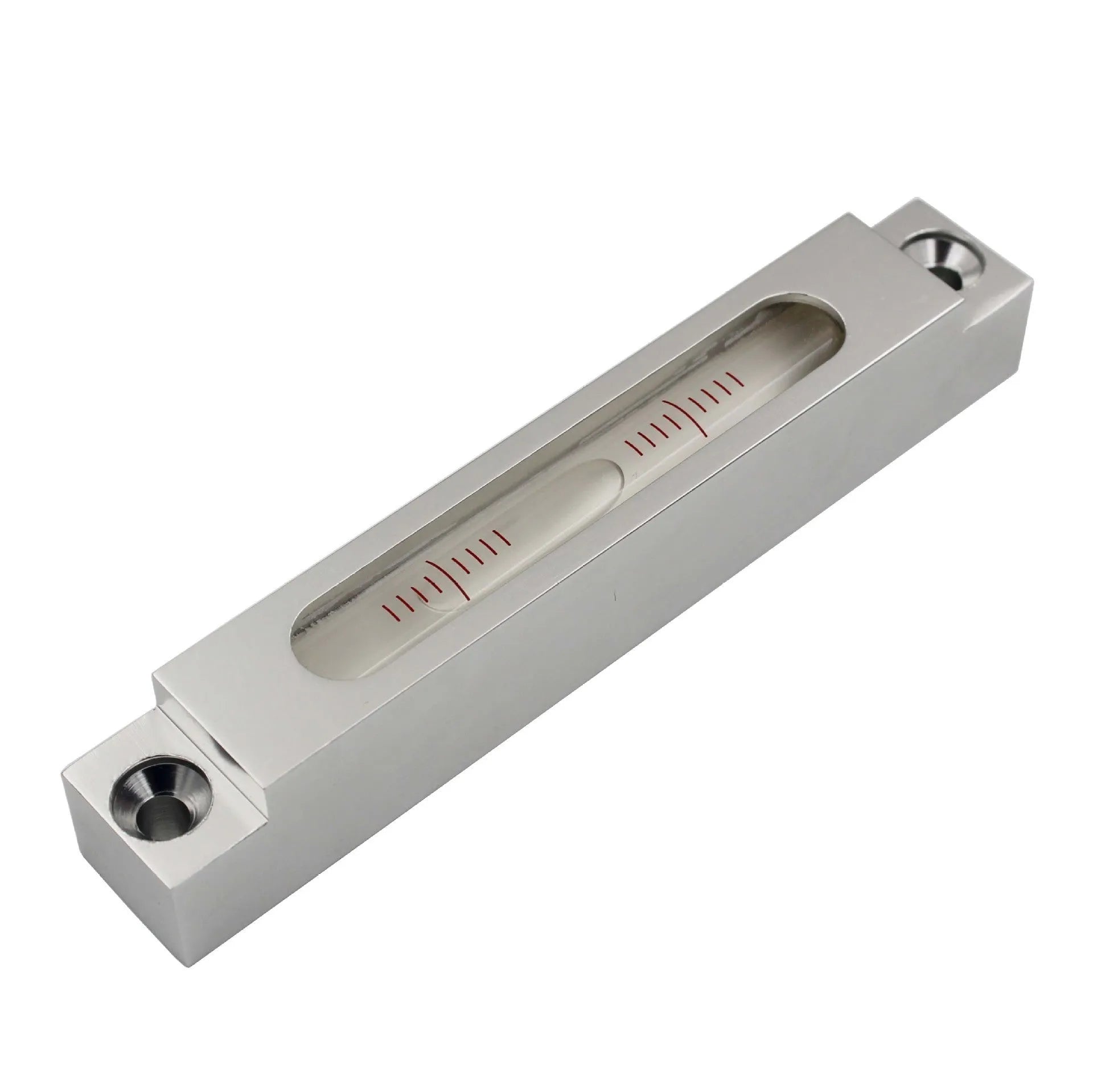 132mm long metal mini spirit level with glass vial for precision measurement