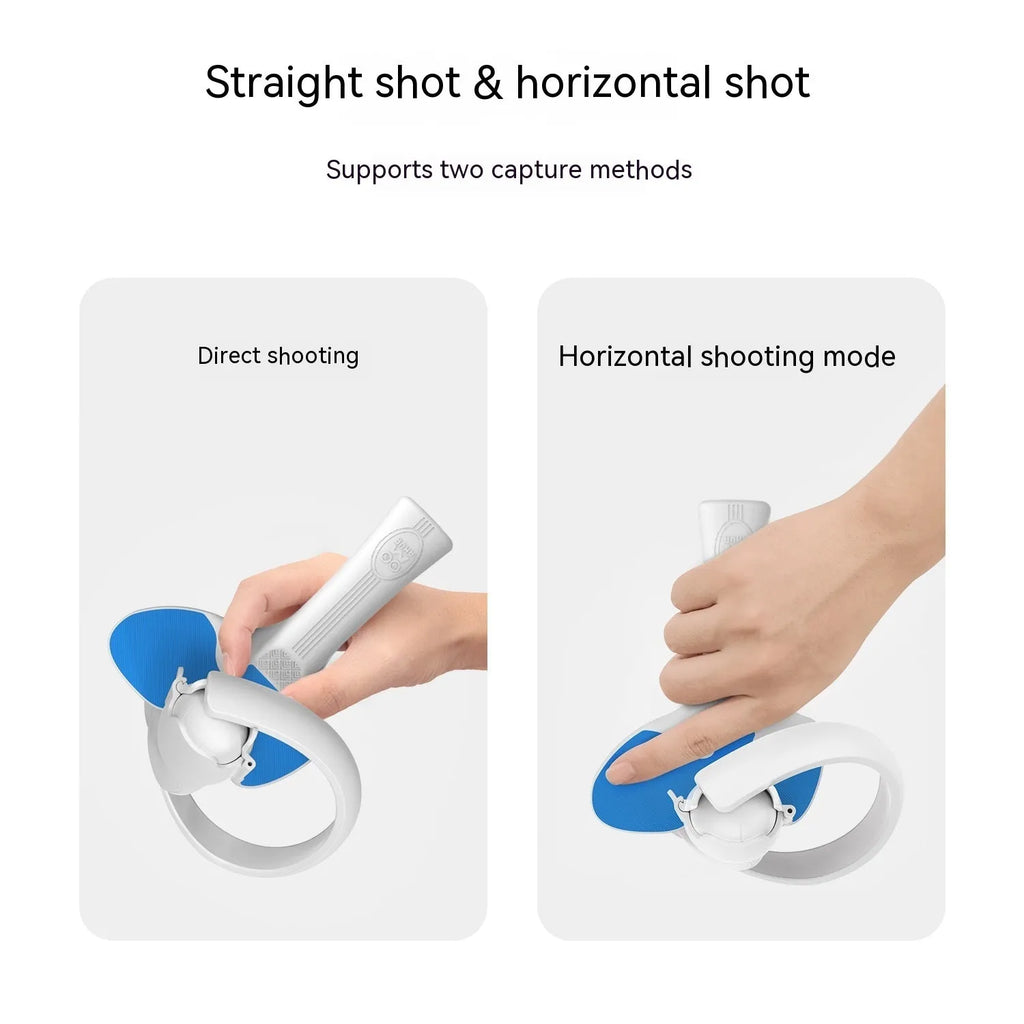 Red and blue plastic silicone Pico 4 VR controller table tennis racket hand grip measuring 160mm