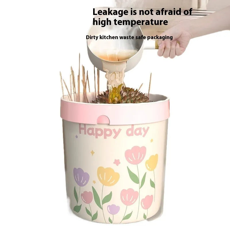 Pink degradable mosquito repellent bin bags with bold drawstring and argy wormwood essence