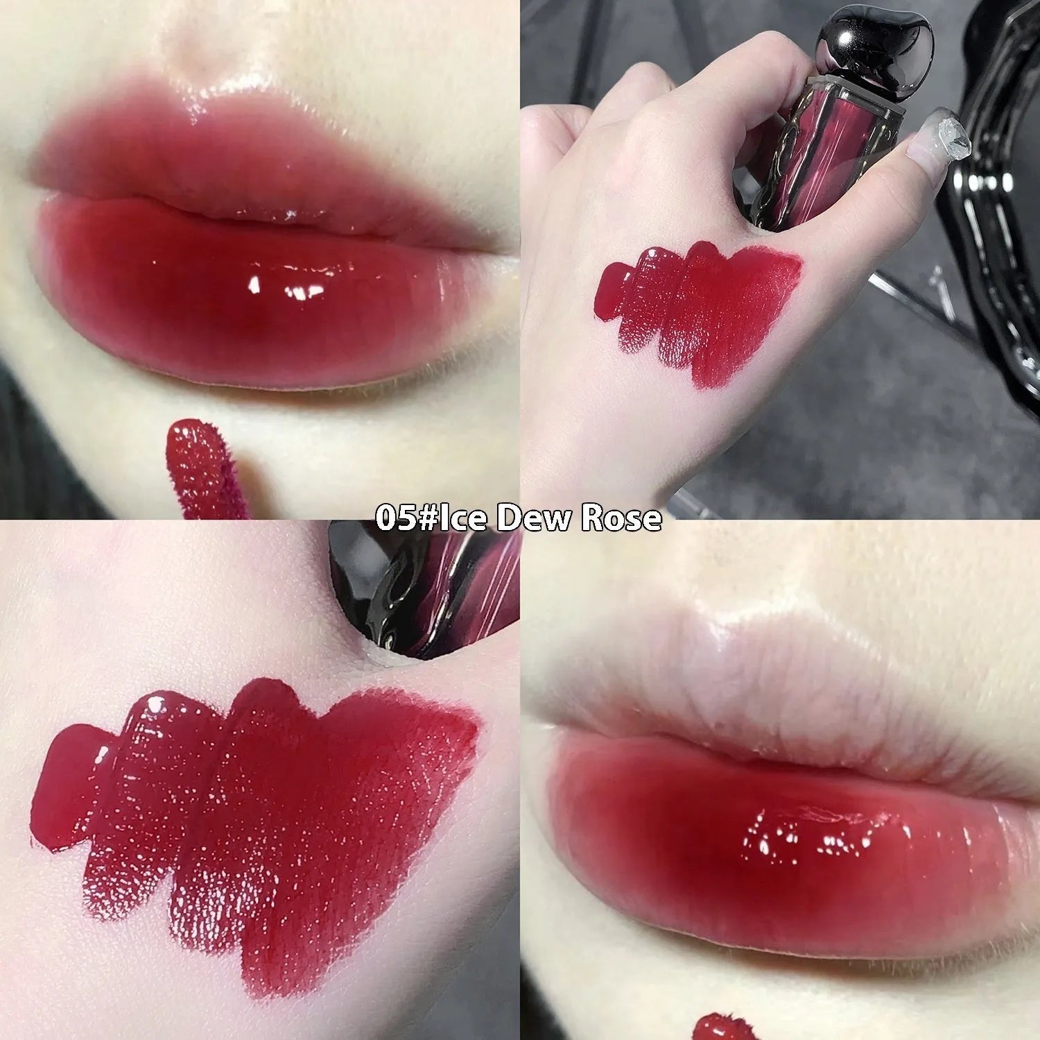 Glacier Lava Lip Lacquer in seven colour options with water-light mirror finish