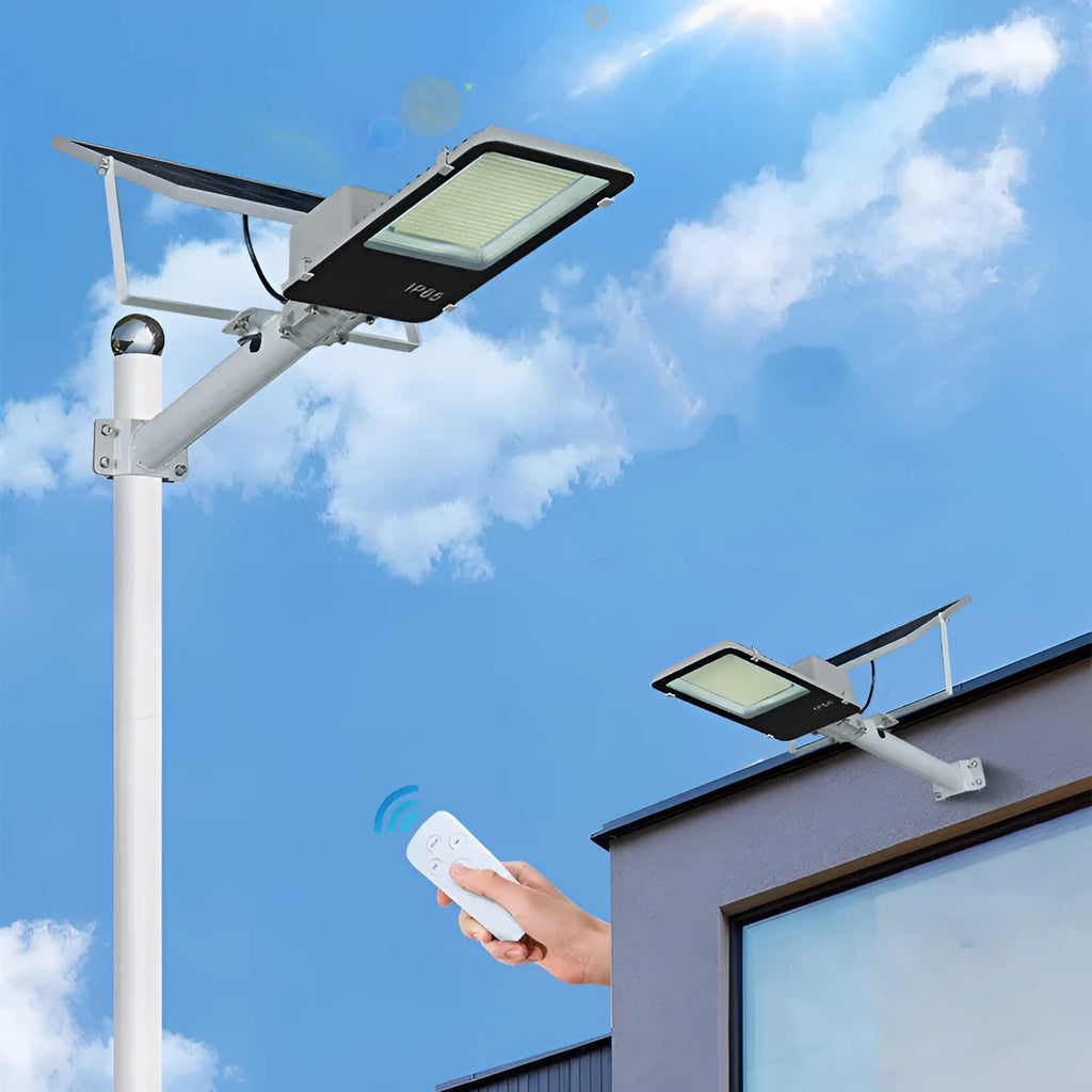 LED solar street lamp outdoor lighting 100W 200W 300W IP65 waterproof for garden courtyard
