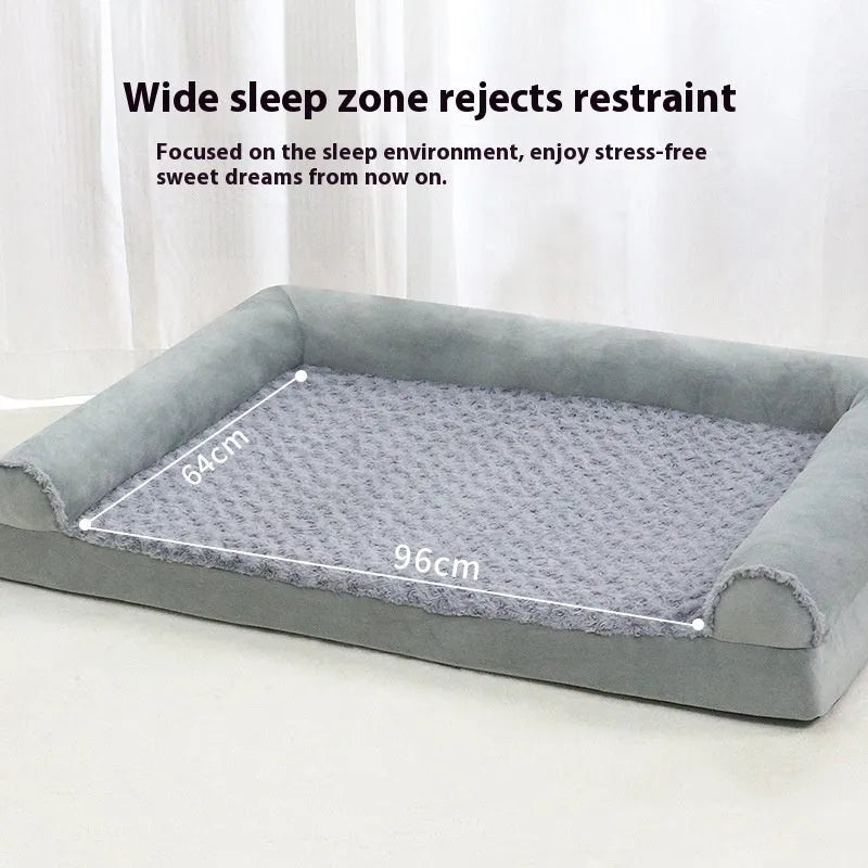Portable foldable cloth dog kennel for medium large dogs in light grey and dark grey, shown in L XL 2XL sizes.