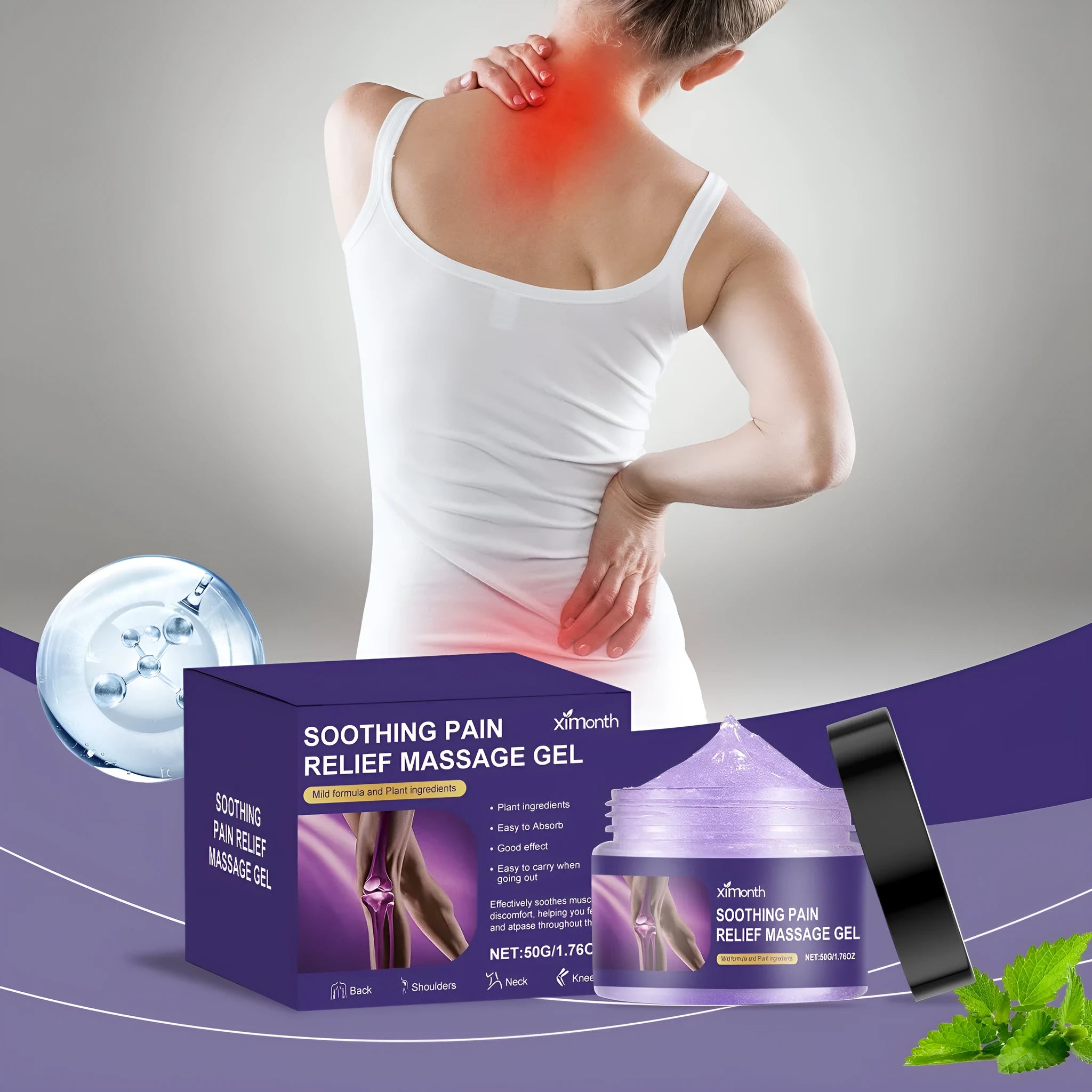 50g tube of joint care gel for muscle and arthritis pain relief