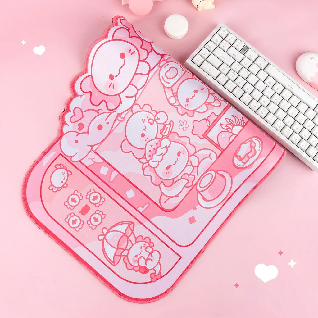 Hexagonal dragon crane machine cartoon anime large mouse pad measuring 75 by 40 centimetres