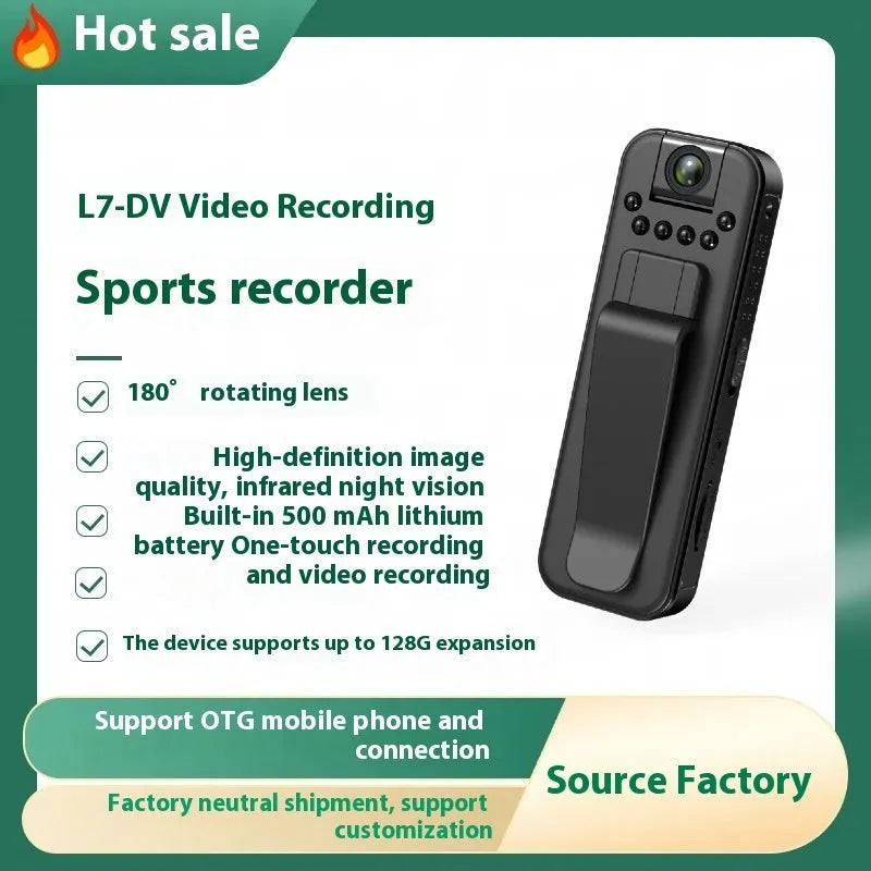 L7 HD home security camera with WIFI and infrared night vision for outdoor recording