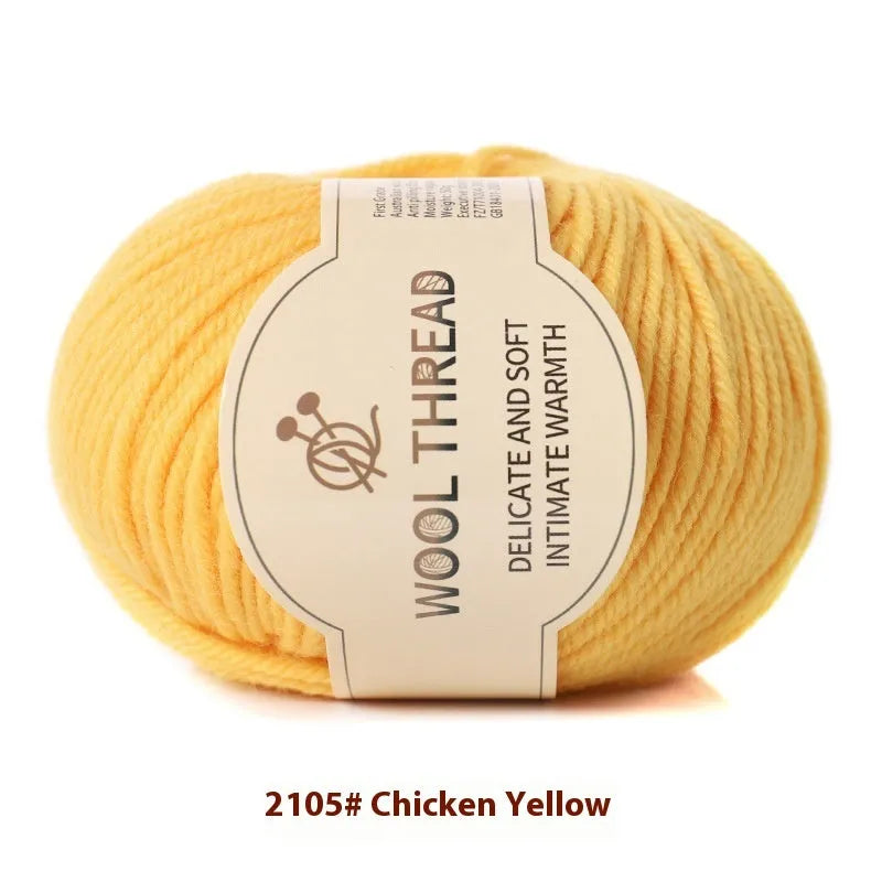 Hand knitting wool yarn roll for baby clothes with 10 needle specification in various colours
