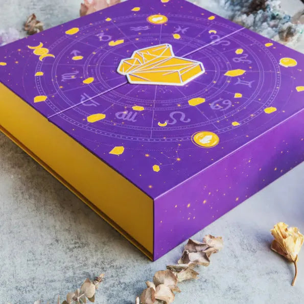 Halloween crystal countdown gift box paper craft project measuring 33.5cm wide