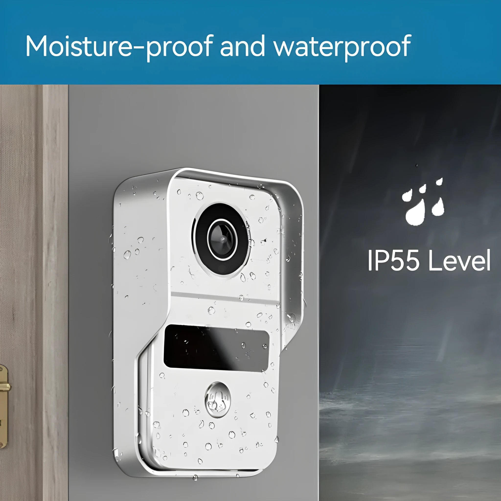 10-inch video intercom doorbell monitor with 1080P outdoor camera unit