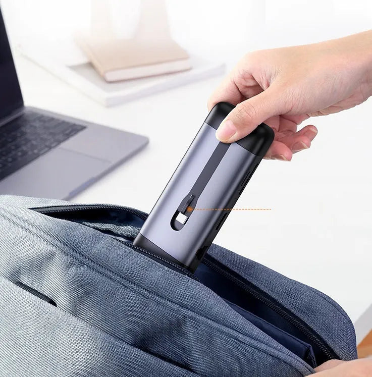 USB-C docking station adapter with HDMI, USB 3.0 ports and charging capability