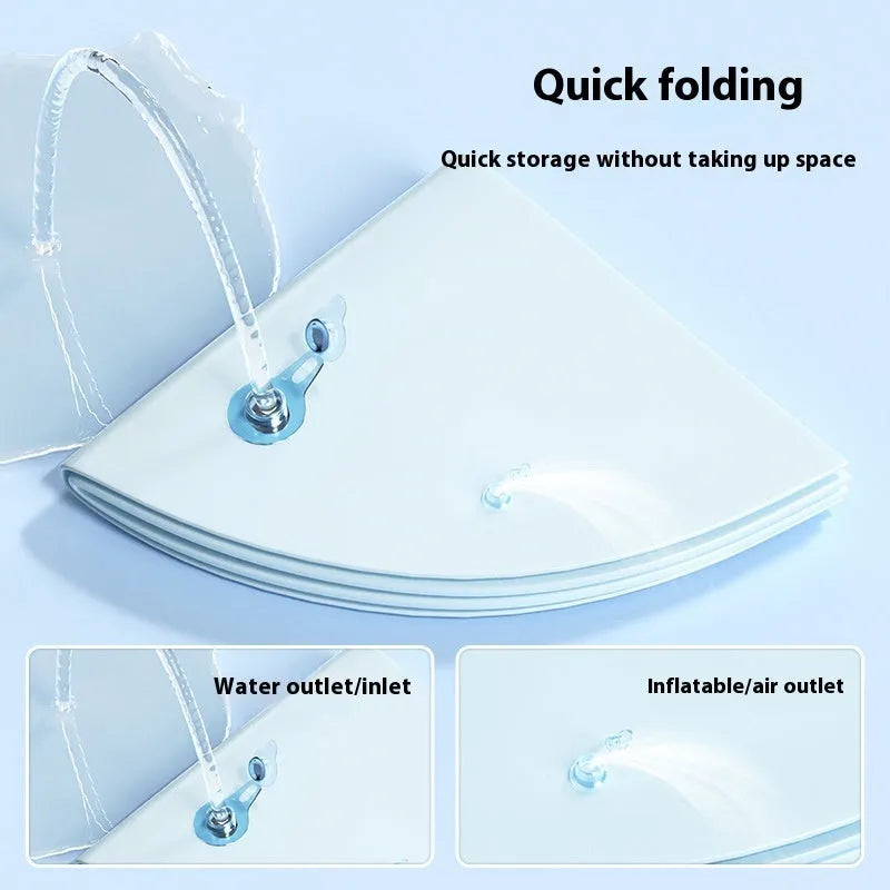 PVC inflatable water cooling mattress for cats with animal print designs