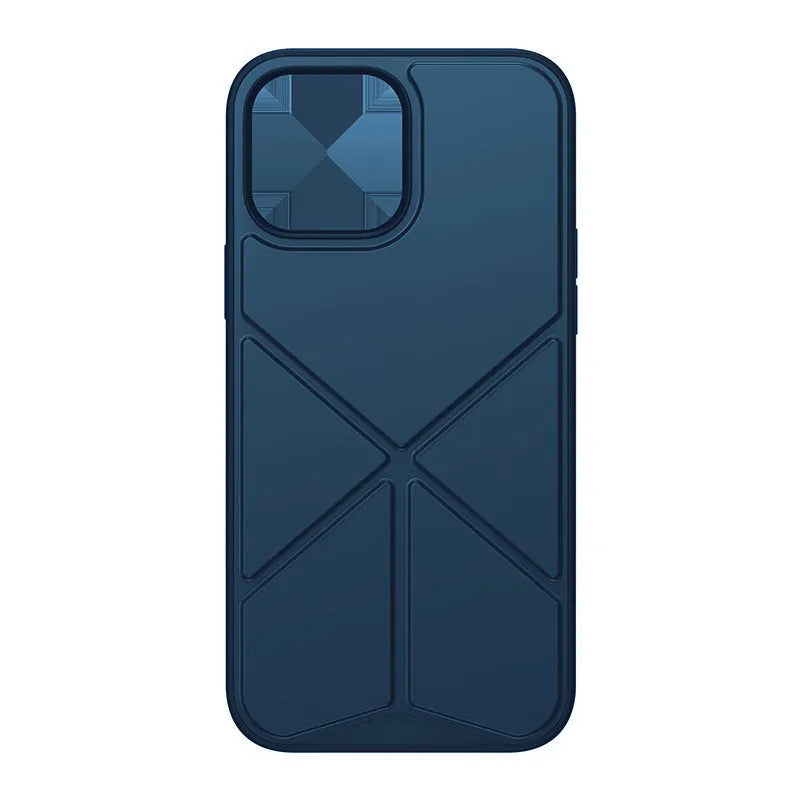 Black and blue TPU Element Stand Case for iPhone 13, 13 Pro, and 13 Pro Max