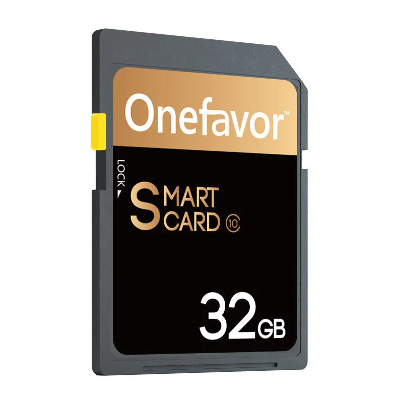Stainless steel SD to PCMCIA adapter card with a 32GB SDHC card for Mercedes-Benz vehicles.
