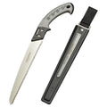 Japanese-style two-tone waist saw with 460mm length and 1.2mm thick blade for tree cutting and woodworking